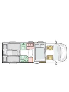 Adria Matrix 650 SL F - tloris